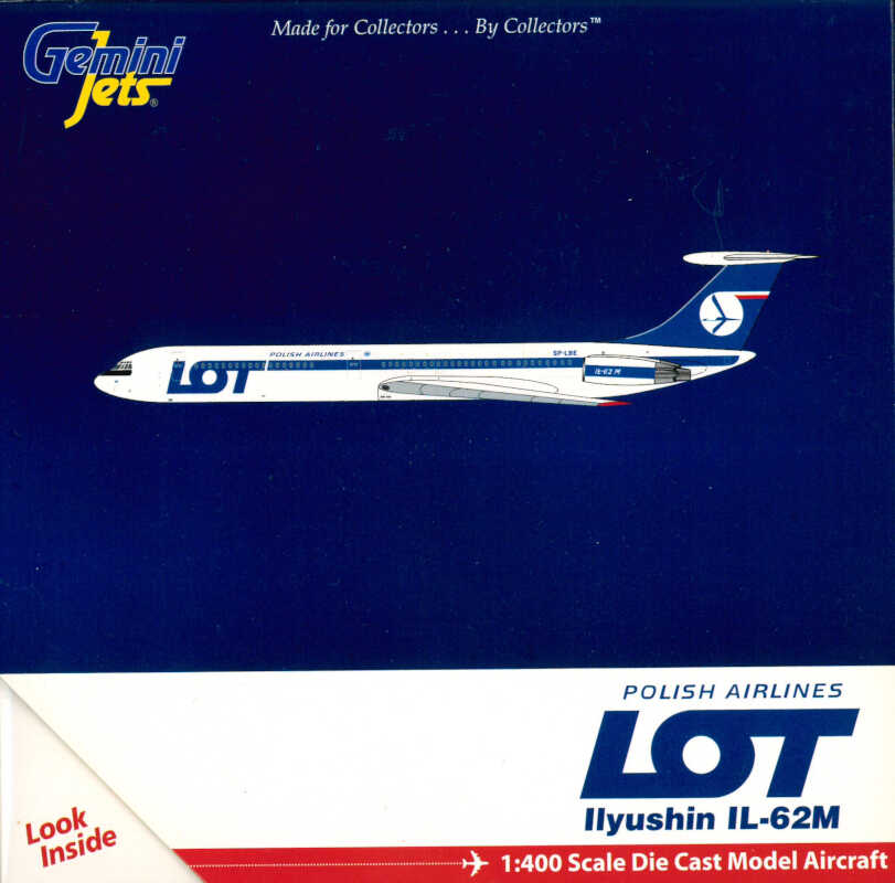 Ilyushin IL-62M LOT Polish Airlines SP-LBE Gemini Jets GJLOT1078 1:400