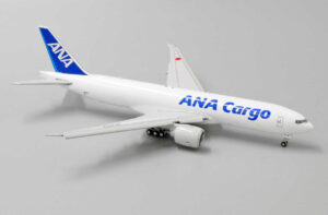 Alternative view of Boeing 777-200LRF ANA All Nippon Airways Cargo JA771F "Flaps down" JC Wings EW4772010A