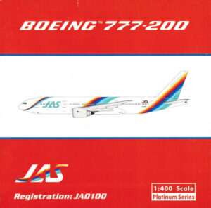 Boeing 777-200 JAS Japan Air System "Rainbow" JA010D Phoenix 10235 1:400
