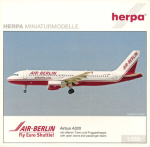 Airbus A320 Air Berlin D-ABDD Herpa 551823 1:200