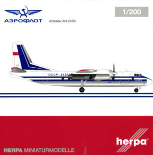 Antonov AN-24 Aeroflot CCCP-46466 Herpa 558914 1:200