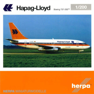 Boeing 737-200 Hapag-Lloyd D-AHLI Herpa 572132 1:200