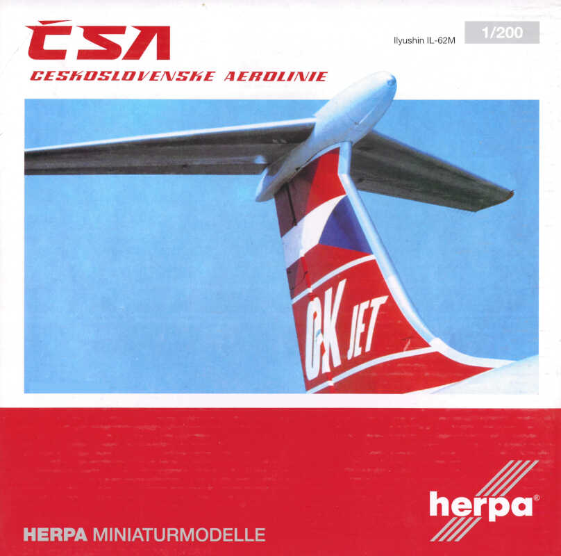 Ilyushin IL-62M CSA Czechoslovak Airlines OK-JBI Herpa 572316 1:200