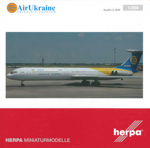 Ilyushin IL-62M Air Ukraine UR-86135 Herpa 572699 1:200