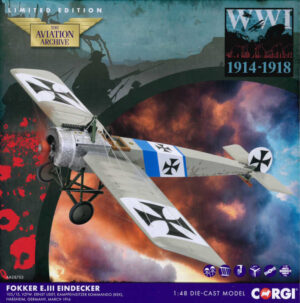 Fokker E.III VZFW. Ernst Udet, Kampfeinsitzer Kommando (KEK) Corgi AA28703 1:48