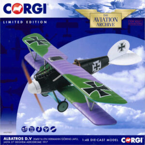 Albatros D.V. Ltn. Hermann Göring Jafu, Jasta 27, Iseghem Aerodrome, 1917 Corgi AA37807 1:48