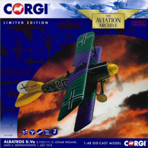 Albatros D.Va Lt. Lothar Weiland, Jasta 5, Seefrontstaffel 1, July 1918 Corgi AA37808 1:48