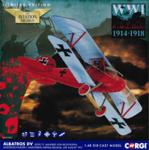 Albatros D.V. Manfred von Richthofen, Jagdgeschwader 1, Marckebeke Airfield, August 1917 Corgi AA37809 1:48