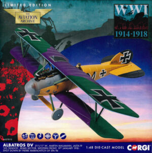 Albatros D.V. Martin Mallmann, Jasta 19 "Les Tangos", Reims Front, January 1918 Corgi AA37810 1:48