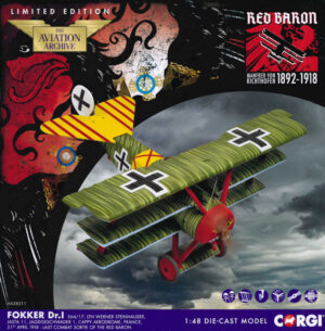 Fokker DR.1 LTN. Werner Steinhauser Jasta 11, France, April 1918 Corgi AA38311 1:48
