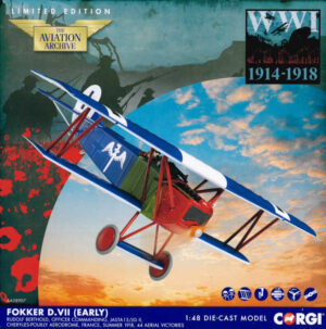 Fokker D.VII Rudolf Berthold, Jasta 15/JG 2, France, Summer 1918 Corgi AA38907 1:48