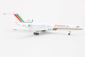Alternative view of Tupolev TU-154M Balkan Bulgarian Airlines LZ-BTT Aeroclassics AC18049 1:400