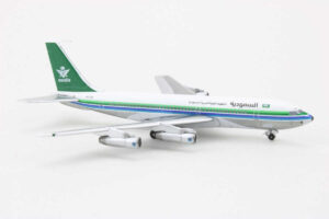 Alternative view of Boeing 720 Saudia HZ-ACB Aeroclassics ACSVA1115A 1:400