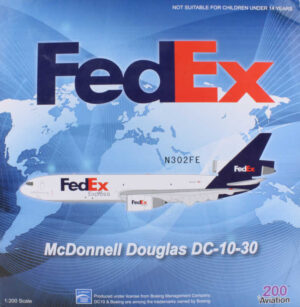 McDonnell Douglas DC-10-30 FedEx Express N302FE Aviation200 AV21030XX 1:200