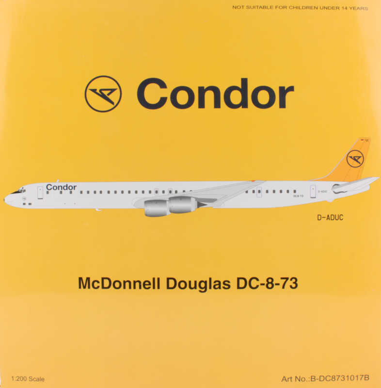 Douglas DC-8-73 Condor D-ADUC Inflight200 B-DC8731017B 1:200