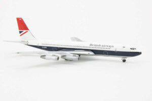 Alternative view of Boeing 707-320C British Airways G-AXGX Aeroclassics 1:400