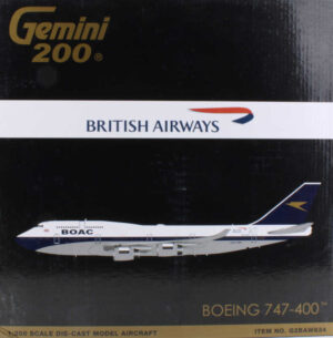 Boeing 747-400 British Airways Retro BOAC G-BYGC Gemini Jets G2BAW834 1:200