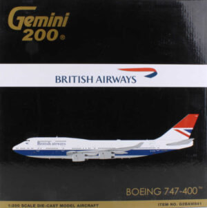 Boeing 747-400 British Airways G-CIVB Gemini Jets G2BAW841 1:200