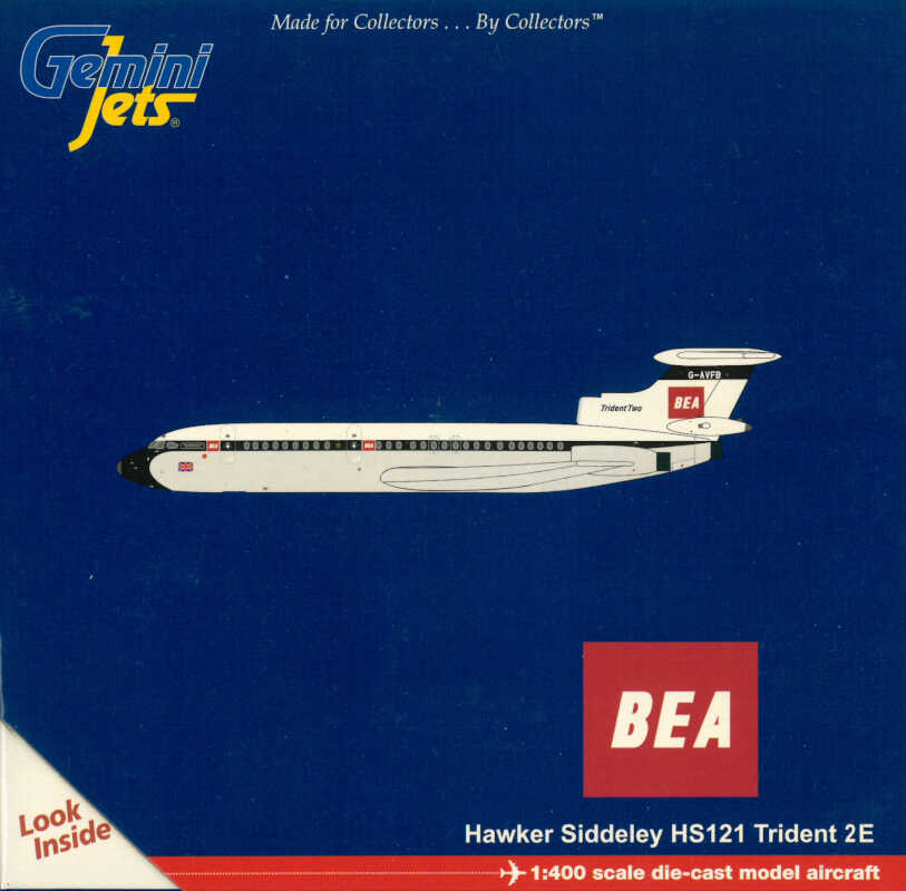 Hawker Siddeley HS-121 2E BEA British European Airways G-AVFB Gemini Jets GJBEA852 1:400