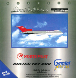 Boeing 727-200 Northwest Airlines N290US Gemini Jets GJNWA501 1:400