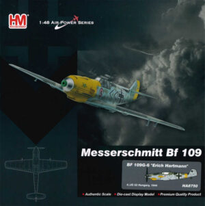 Messerschmitt BF109G-6 "Erich Hartmann" 4./JG 52, Hungary, 1944 Hobbymaster HA8750 1:48