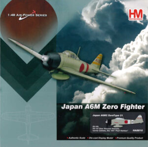 Mitsubishi A6M2 Zero Type 21 Ell-102, PO 1st Class Testuszo Iwamoto, Carrier Zuikaku, Pearl Harbour 1941 Hobbymaster HA8810 1:48