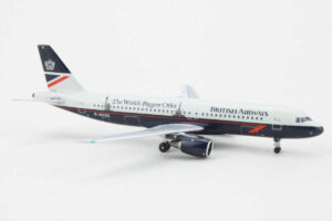 Alternative view of Airbus A320-100 British Airways G-BUSC "Exclusive for 400 Scale Hangar Club" Aeroclassics HC-039 1:400