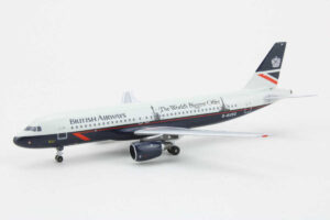 Airbus A320-100 British Airways G-BUSC "Exclusive for 400 Scale Hangar Club" Aeroclassics HC-039 1:400 - Image 3