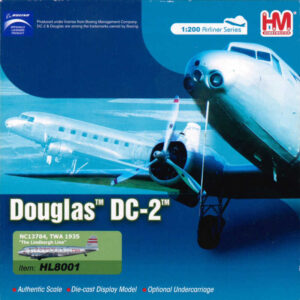 Douglas DC-2 TWA Trans World Airlines NC13784 Hobbymaster HL8001 1:200