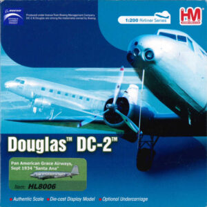 Douglas DC-2 Pan American Grace Airways "Santa Ana" NC14268 Hobbymaster HL8006 1:200