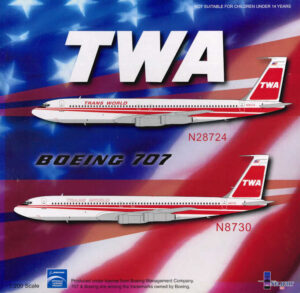 Boeing 707-320B TWA Trans World Airlines N28724 Inflight200 IF7070611A 1:200