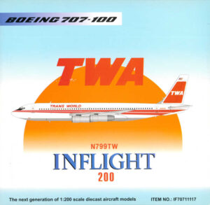 Boeing 707-100 TWA Trans World Airlines N799TW Inflight200 IF70711117 1:200