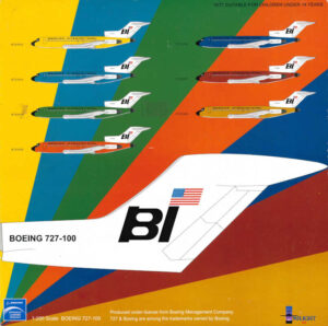 Boeing 727-100 Braniff International Airways "Panagra Green" N7278 Inflight200 IF721014 1:200