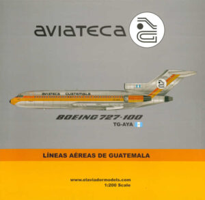 Boeing 727-100C Aviateca TG-AYA "Exclusive for El Aviador Models" Inflight200 IF721TGAYA 1:200