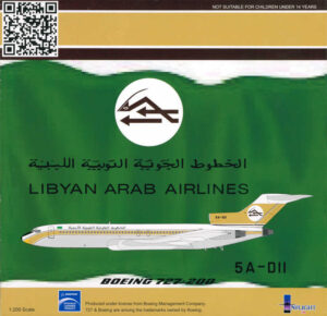Boeing 727-200 Libyan Arab Airlines 5A-DII Inflight200 IF7220412 1:200