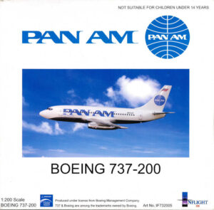 Boeing 737-200 Pan Am Airways N64AF Inflight200 IF732005 1:200