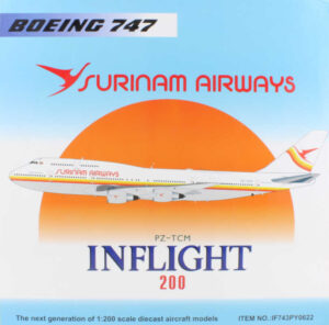 Boeing 747-300 Surinam Airways PZ-TCM Inflight200 IF743PY0622 1:200