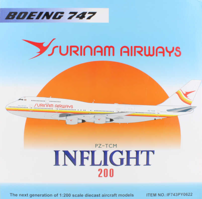 Boeing 747-300 Surinam Airways PZ-TCM Inflight200 IF743PY0622 1:200