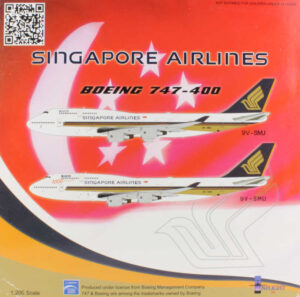 Boeing 747-400 Singapore Airlines "Megatop" 9V-SMJ Inflight200 IF744602 1:200