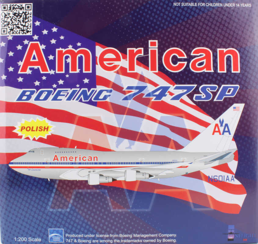 Boeing 747SP American Airlines N601AA Inflight200 IF747SP002 1:200