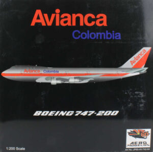 Boeing 747-100 Avianca Colombia N9664 JP60 Aeromodelos JP60-AV-742-64 1:200