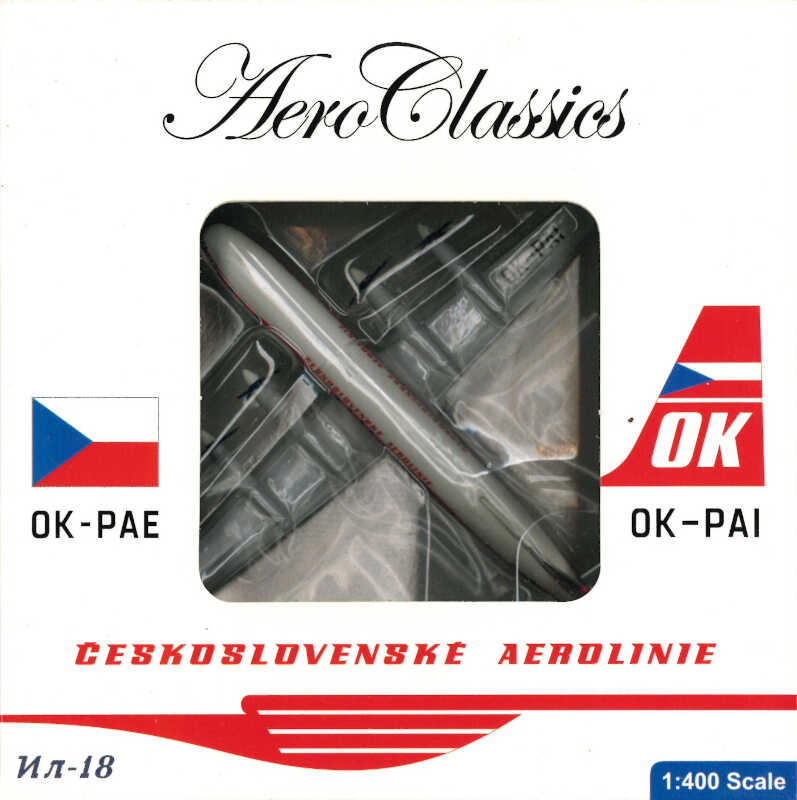Ilyushin IL-18 Czechoslovak Airlines OK-PAI Aeroclassics 1:400