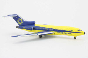 Alternative view of Boeing 727-100C Transbrasil PT-TYS "Yellow/Blue" Aeroclassics 1:400