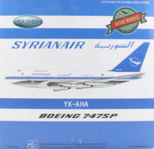 Boeing 747SP Syrian Air YK-AHA Inflight200 RM74SP001 1:200