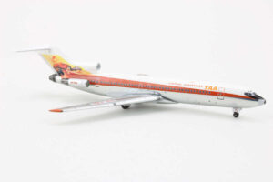 Alternative view of Boeing 727-200 TAA Trans Australia Airlines VH-TBK Aeroclassics 1:400