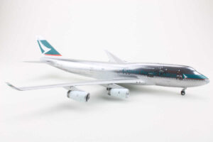 Alternative view of Boeing 747-400BCF Cathay Pacific Cargo B-HUR JC Wings XX2854P 1:200
