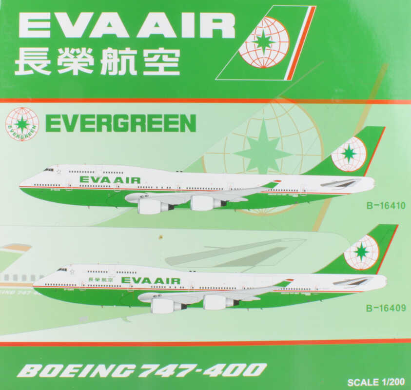 Boeing 747-400 EVA Air B-16409 JC Wings BBOX2529 1:200